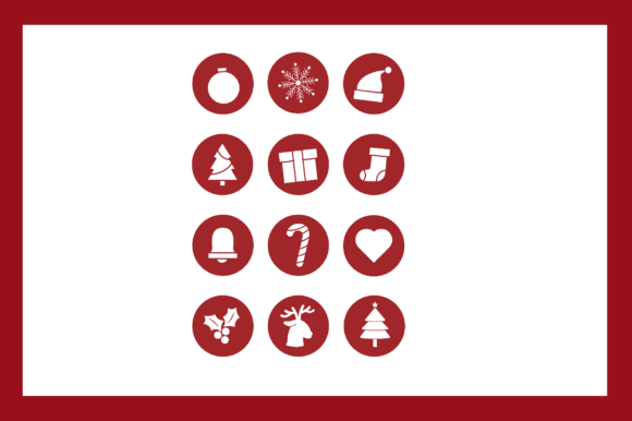 12 Christmas Decorations Font
