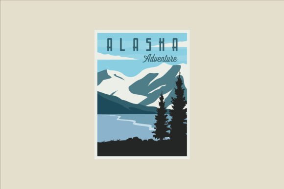 Alaska Travel Vector Poster Illustration: A Versatile Graphic Design for Adventure and Promotion