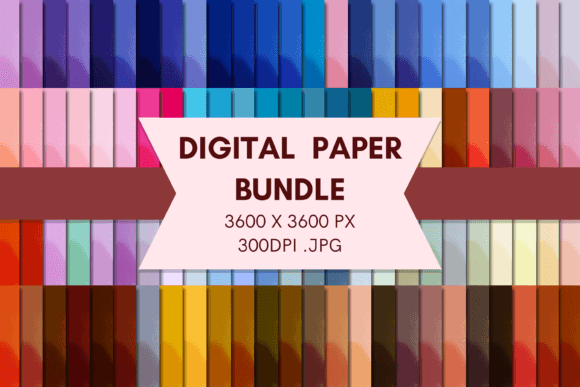 Charcoal Retro Bundle Digital Papers 13