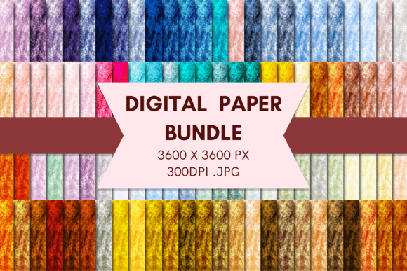 Charcoal Retro Bundle Digital Papers 7