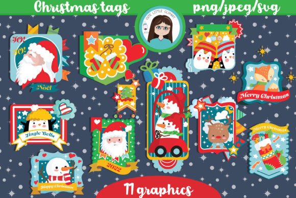 Christmas Tags Graphics: Strategic Use for Creative and Professional Projects