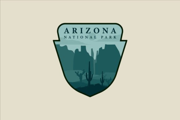 Emblem Vector of Arizona at Night Design: A Versatile Graphic for Travel and Tourism