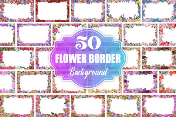 Enhancing Creativity with Flower Border Frame Background Bundle: A Must-Have for Design Professionals