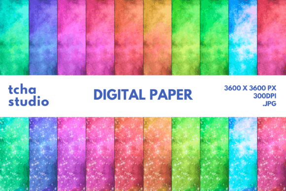 Galaxy Space Nebula Digital Papers 6
