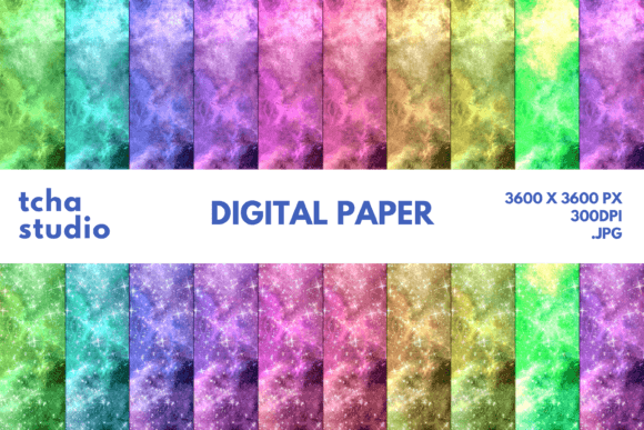 Galaxy Space Nebula Digital Papers 7