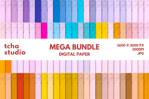 Grunge Retro Digital Papers Bundle 4: A Versatile Resource for Creative Projects