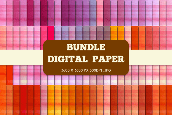 Pink Sweet Retro Bundle Digital Papers