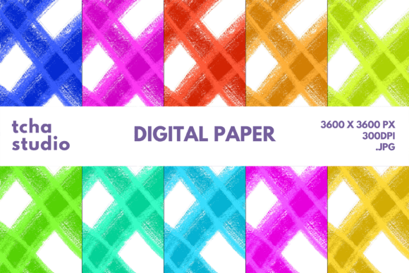 Plaid Christmas Digital Papers for Creative and Commercial Use