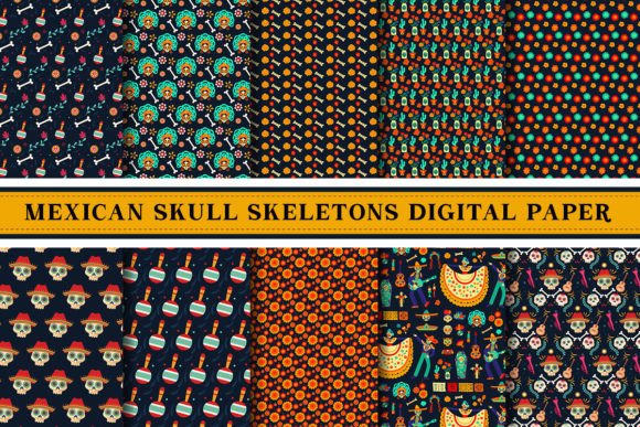 Unlocking Creativity with Mexican Skull Digital Paper Pattern: A Versatile Design Asset for Modern Creators